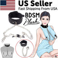 Collar de cuero PU con pinzas para pezones SM, juguetes sexuales de bondage para parejas BDSM
