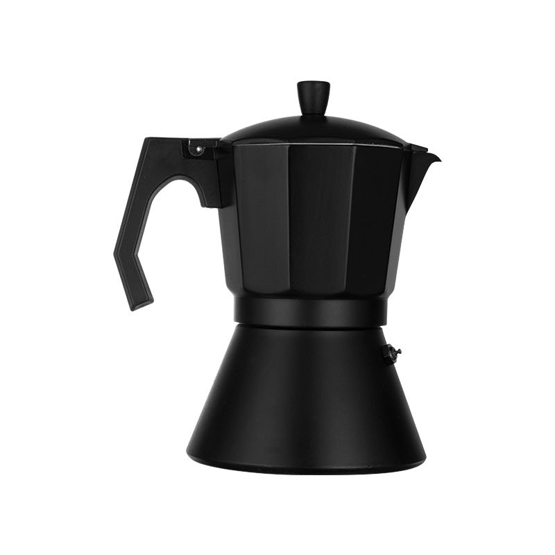 Cafetera italiana de aluminio para hacer café en casa