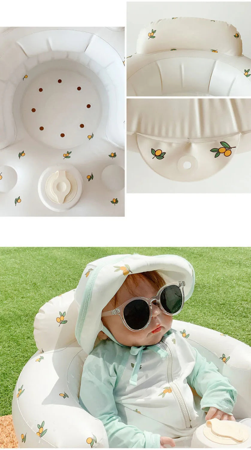 Sillón Hinchable para Bebés para Comer y Bañarse