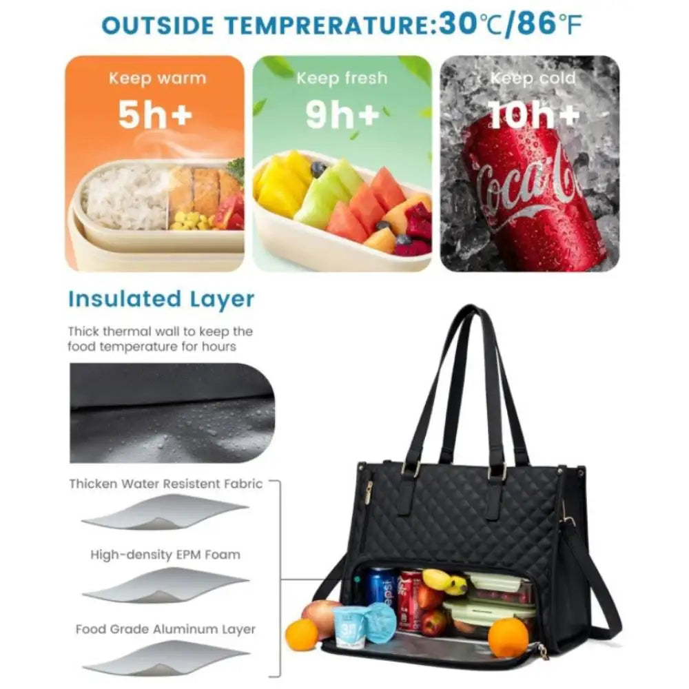 Bolsa de almuerzo isotérmica para mujer