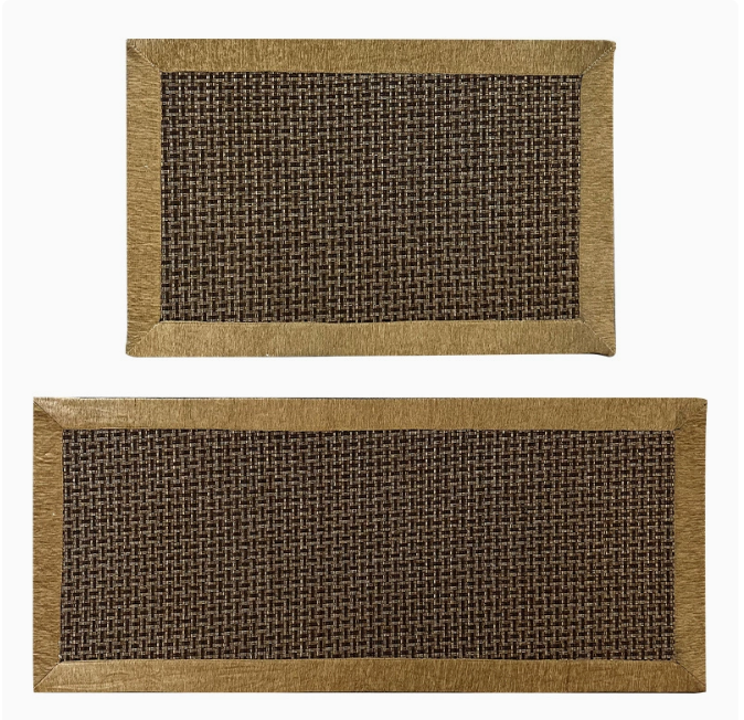 Paquete de 2 tapetes duraderos para cocina, antideslizantes e impermeables
