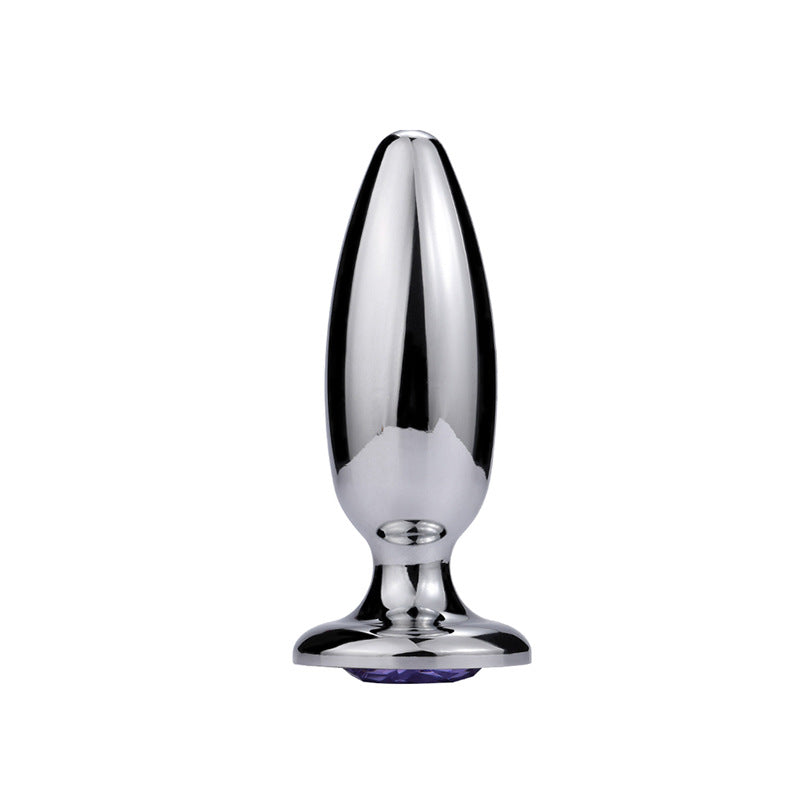 Tapón Anal Metálico Grande con Cuentas para Adultos, Juguete Sexual