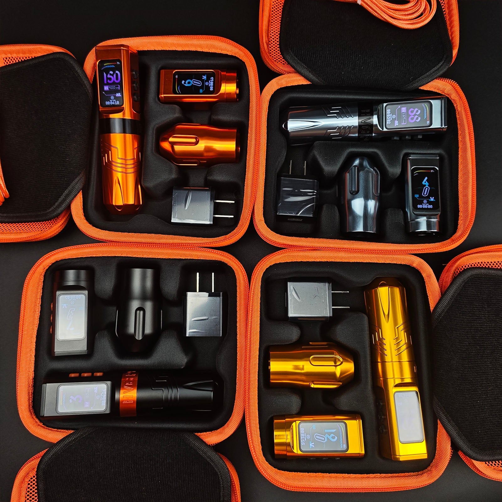 INKSOUL® Máquina de Tatuar Inalámbrica Tipo Pluma 4.2MM Strokes Dos Grips Dos Baterías Dos Modos 2 en 1 | HV6 PRO