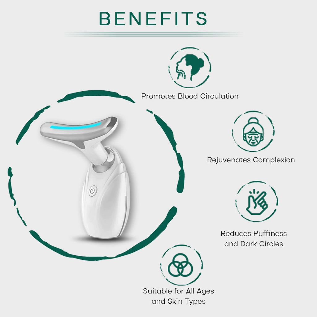 Dispositivo LED de Terapia para Lifting de Cuello y Rostro