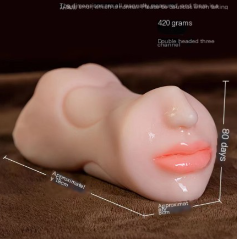 Masturbador realista con textura de sexo oral para adultos